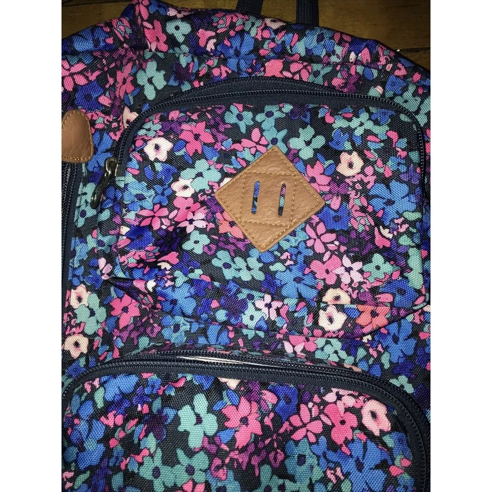 Trans By Jansport Backpack‎ Full Size Floral Blue/Pink